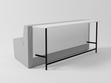 MODO POD - 3 seater fabric sofa with writing board by grado design - view 2